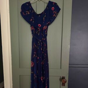 Floral Navy Dress—Baltic born size S